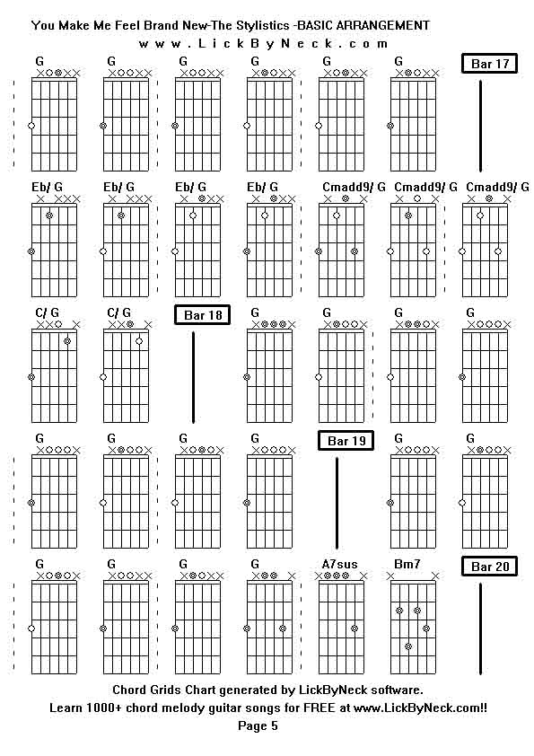 Chord Grids Chart of chord melody fingerstyle guitar song-You Make Me Feel Brand New-The Stylistics -BASIC ARRANGEMENT,generated by LickByNeck software.